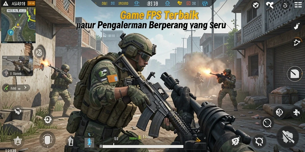 Screenshot gameplay ASIA918 menampilkan aksi seru dalam pertempuran FPS.