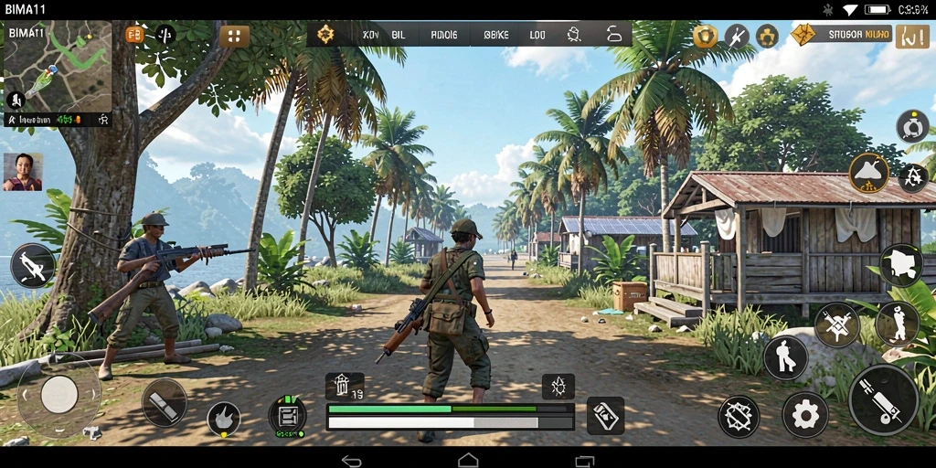 Gameplay BIMA11 menampilkan simulasi kehidupan yang interaktif dan mendalam.