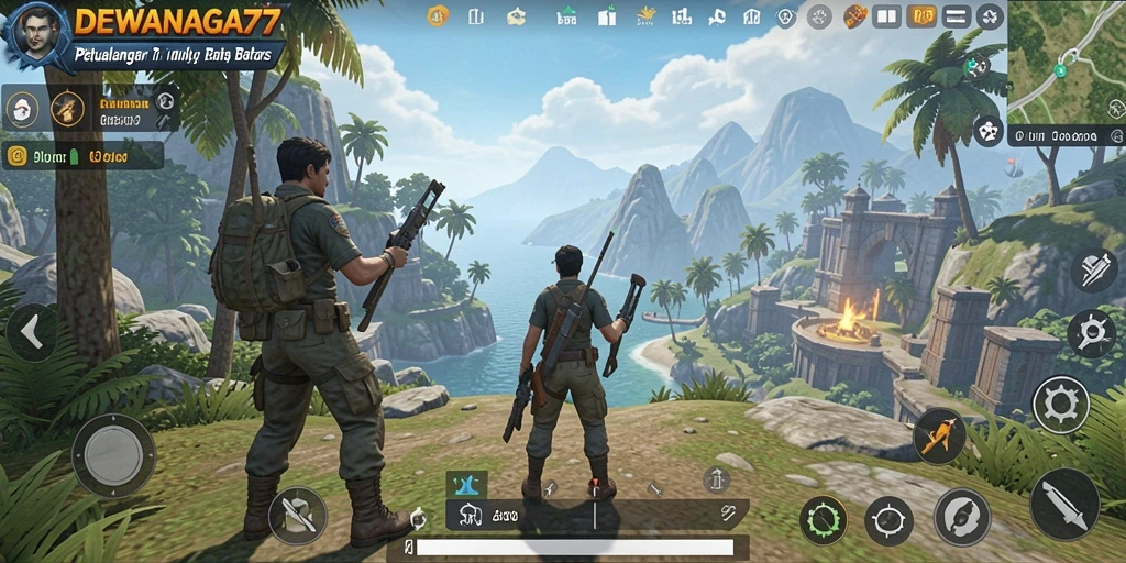 Gameplay DEWANAGA77 menampilkan eksplorasi dunia terbuka yang kaya.