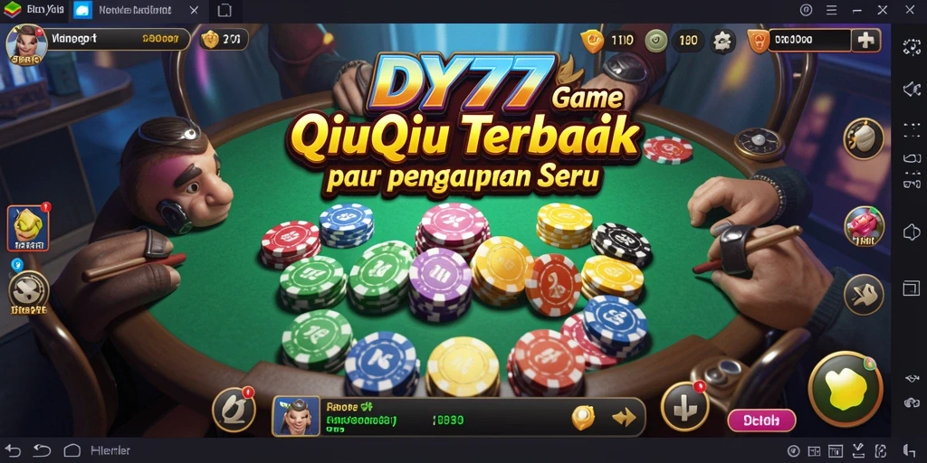 Tangkapan layar gameplay aktif QiuQiu di DY777.