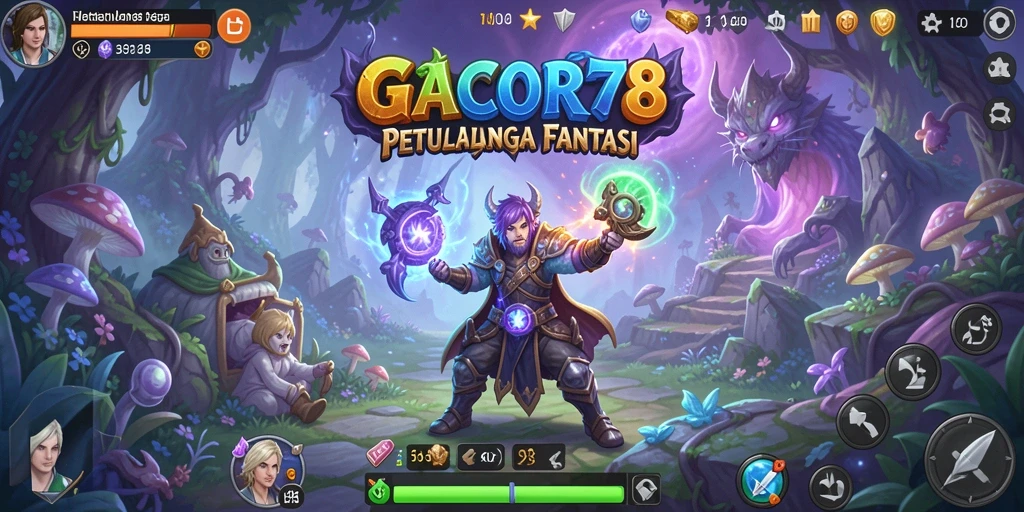 Tampilan gameplay GACOR78 yang menampilkan aksi petualangan seru.