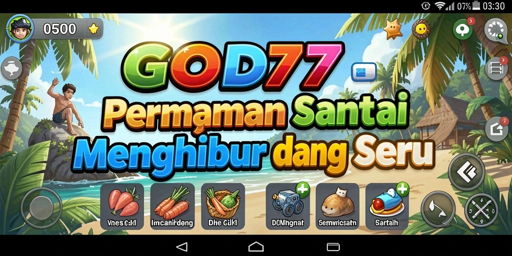 Screenshot gameplay GOD77 yang menampilkan keseruan permainan santai.