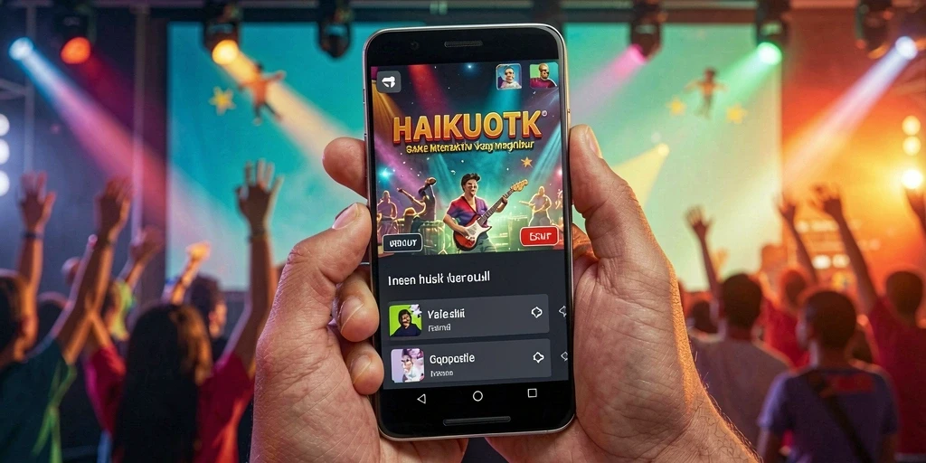 Gameplay HAIKUOTK yang menarik dengan musik interaktif.