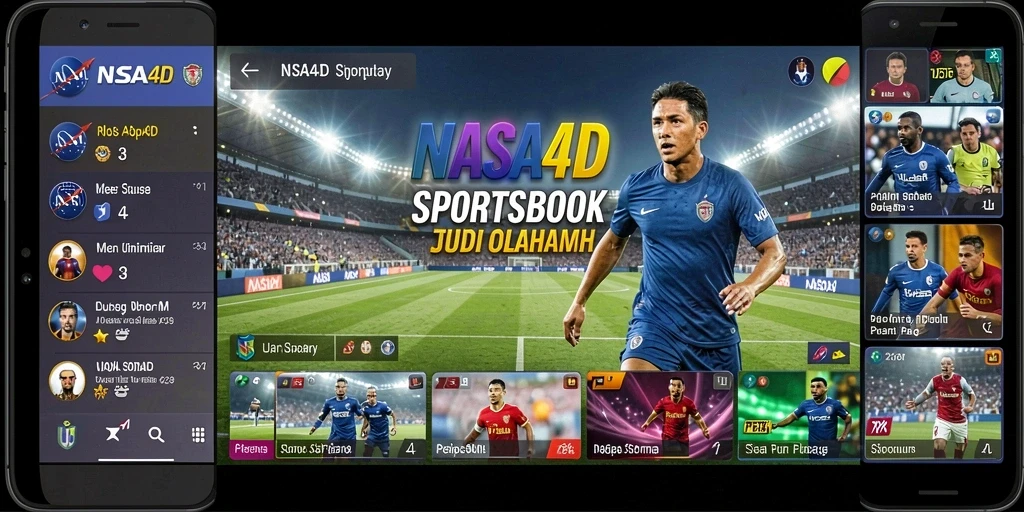 Tampilan antarmuka menarik dari gameplay Sportsbook NASA4D.