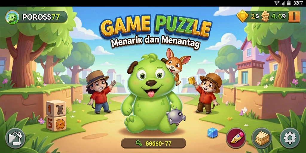 Gameplay menarik dari POROS77 yang penuh tantangan puzzle.