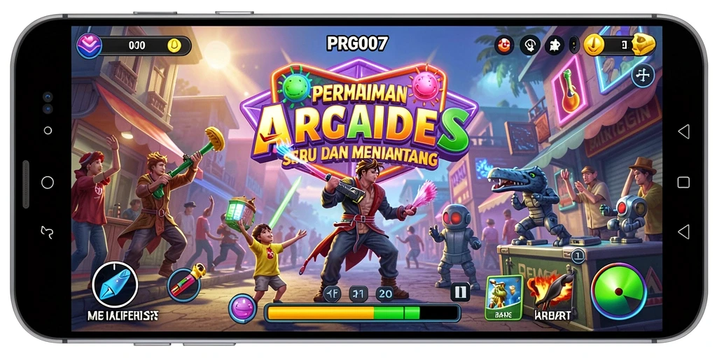 Tampilan gameplay menyenangkan dari PRG007 dengan tantangan Arcade.