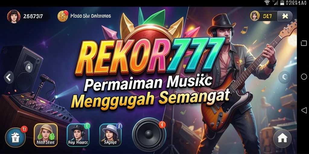 Tampilan gameplay REKOR777 yang penuh warna dan dinamis.