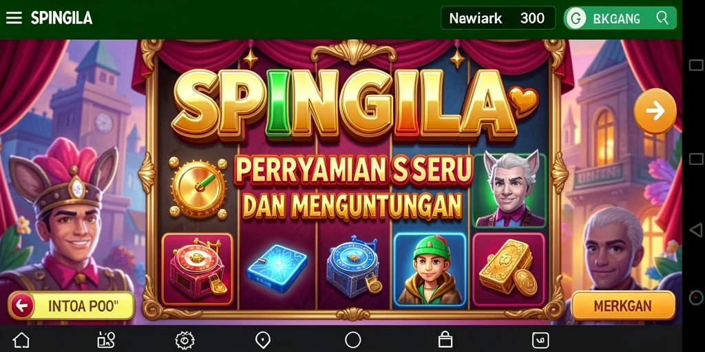 Tampilan menarik dari gameplay SPINGILA yang memukau.