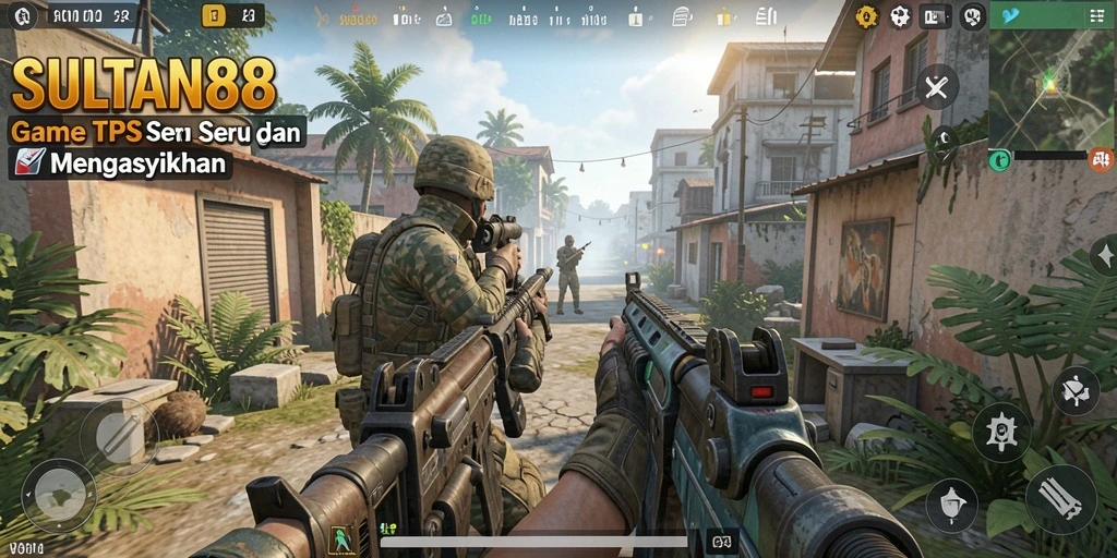 Screenshot SULTAN88 menampilkan aksi seru dalam pertempuran TPS.
